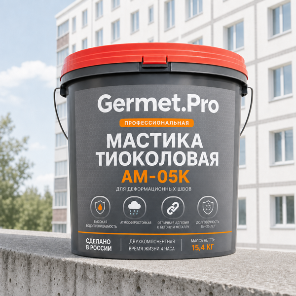 Мастика тиоколовая Germet.Pro АМ-05К усиленная
