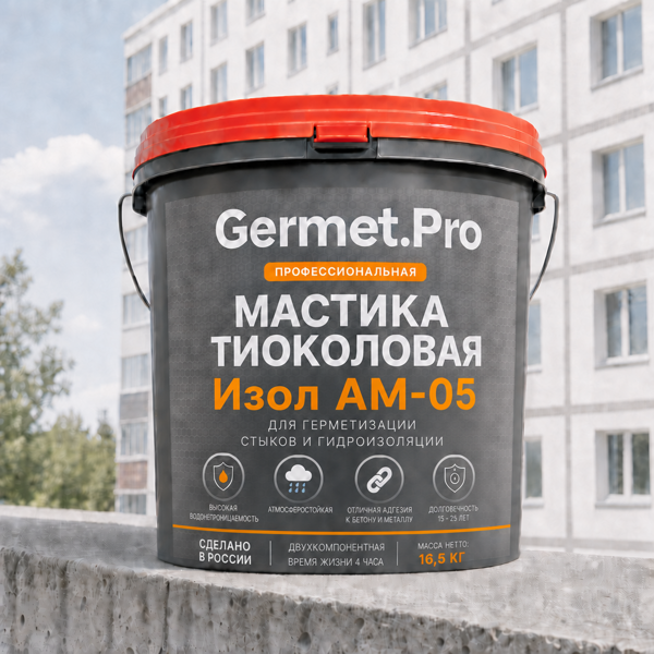 Мастика тиоколовая Germet.Pro Изол АМ-05